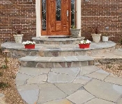 Mortared Flagstone Steps and Walkway, Arnold